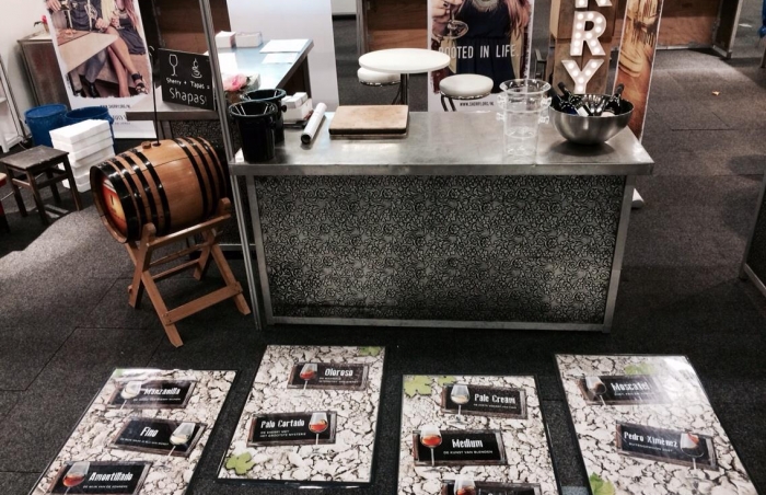 The sherry stand at Female Touch Square