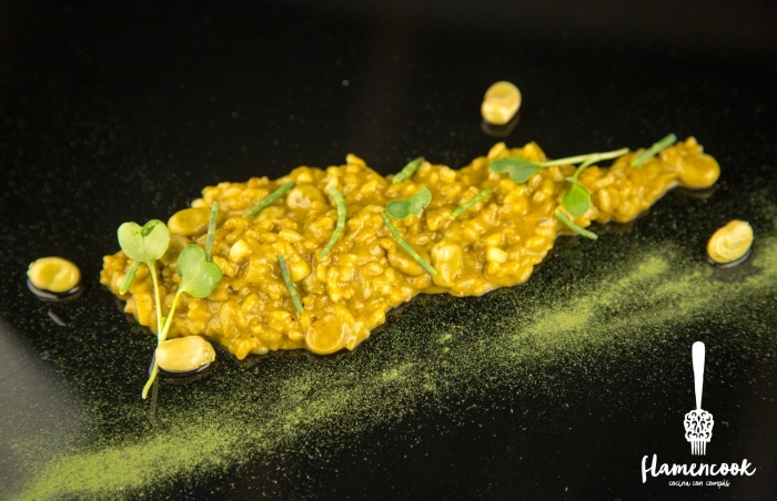 ARROZ CON ORTIGUILLAS dedicada al maestro SABICAS por el chef ANTONIO CARAMÉ.