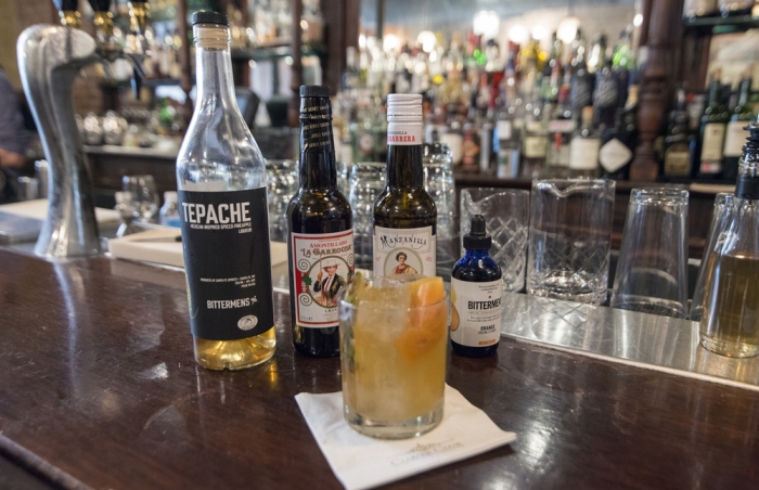 2014 Sherry Cocktail Comp entry "Smoke on Blonde"