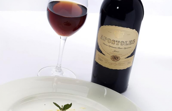 Copa Jerez 15 Romolo Michelle Matthews Ian Adams Marcona Almond Souffle chocolate dessert Gonzalez Byass Apostoles Palo Cortado Sherry