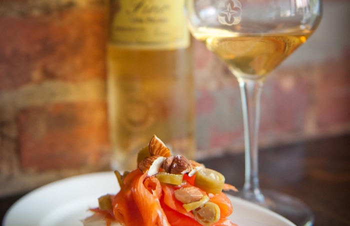 Salmón pintxo