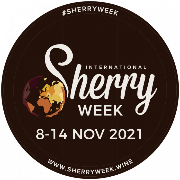 Sherry Week Logo on Sherry Cask