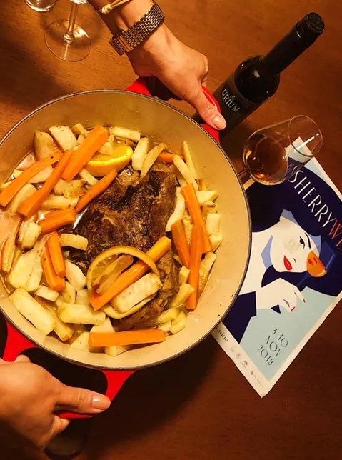 A delicious Iberico stew with Amontillado