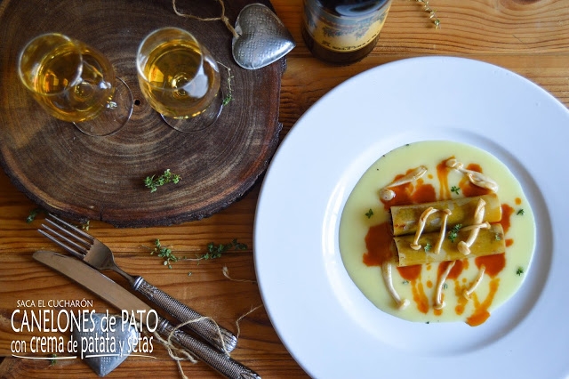 Duck-cannelloni-with-potato-cream-and-mushrooms-paired-with-amontillado-sherry-wines