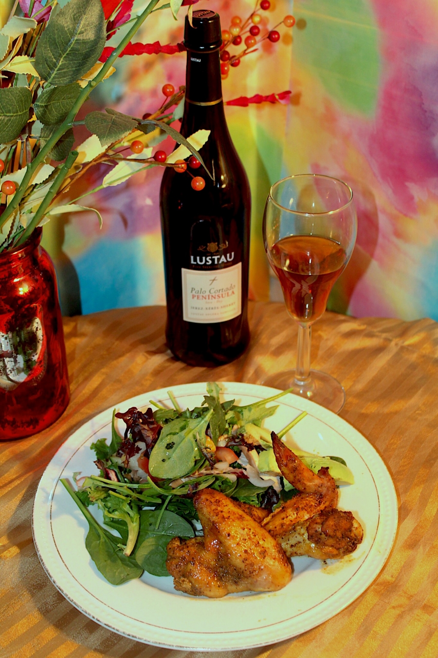 Hot Honey Mustard Chicken Wings