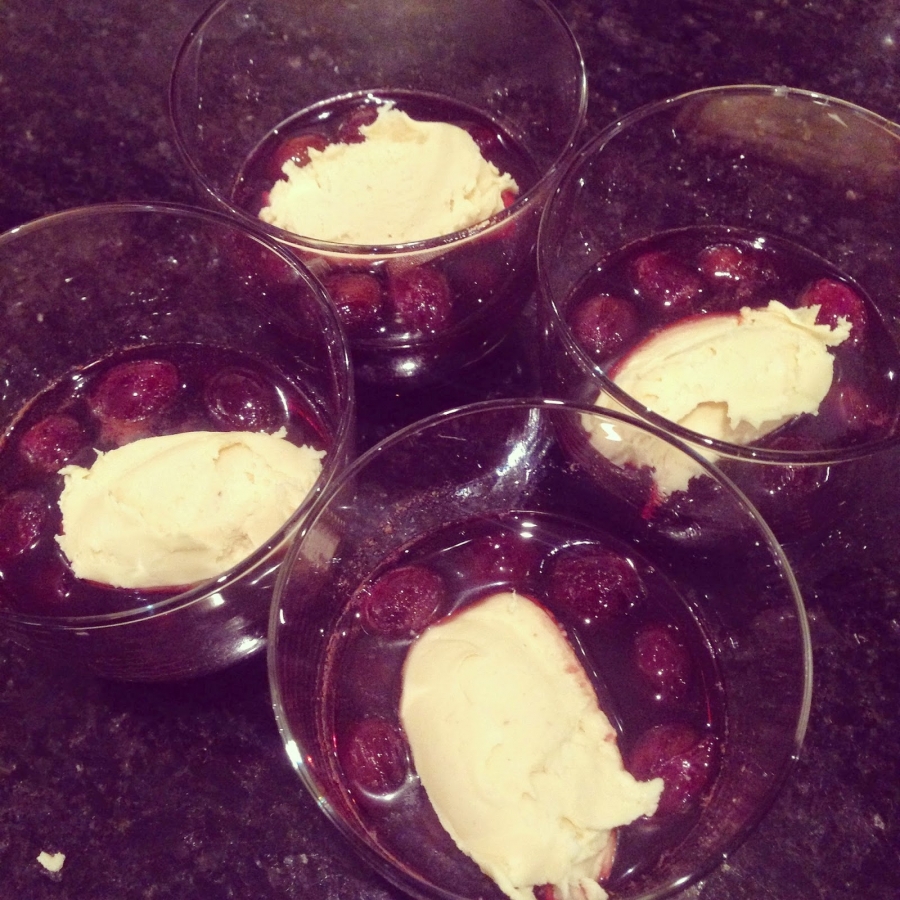 Uvas al Pedro Ximenez y Crema de Manchego