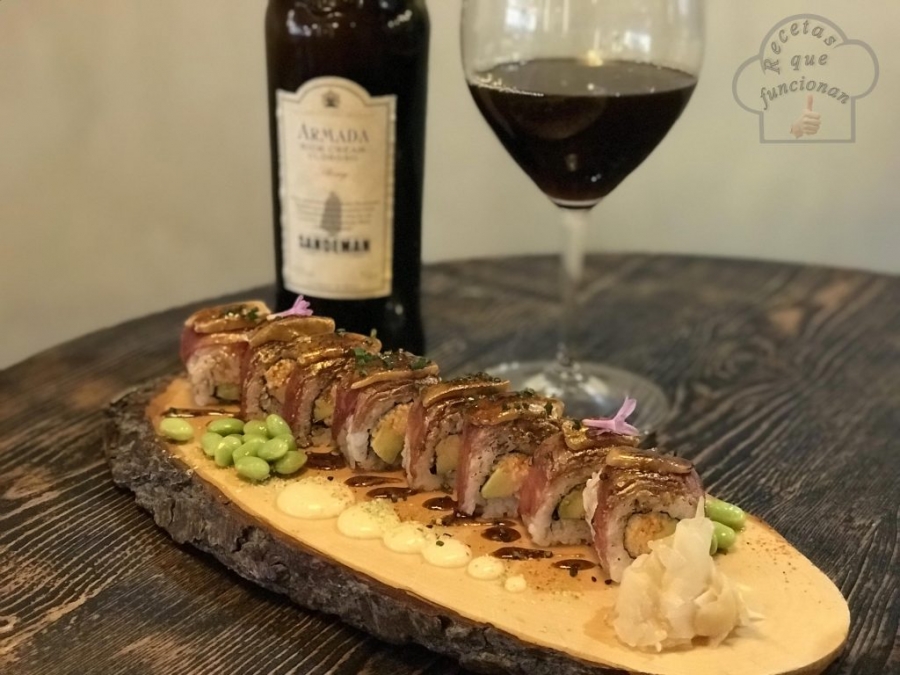 Sushi-de-Carpaccio-maridado-con-Cream