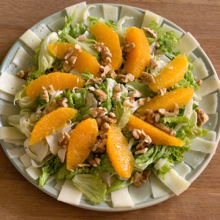 Manchego, Orange & Walnut Salad