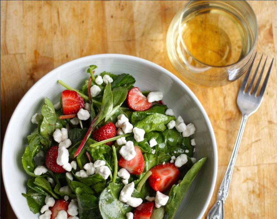 ensalada-queso-de-cabra-fino-vinos-de-jerez