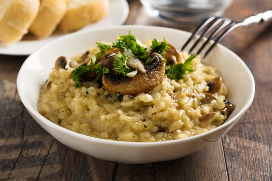 Mushroom-Risotto-Amontillado-Vinos-de-jerez