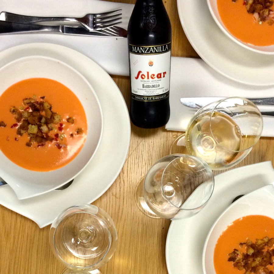 Tomato-Gazpacho-paired-with-Manzanilla -Sherry
