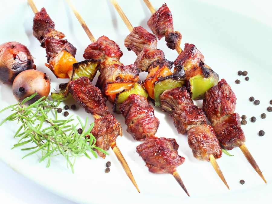 Lamb Kebabs with Palo Cortado