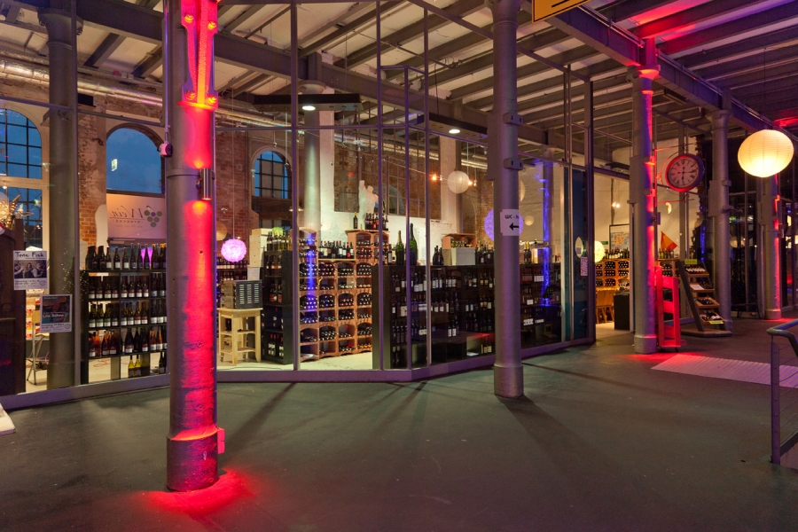Weinhandlung in der Shopping-Mall
